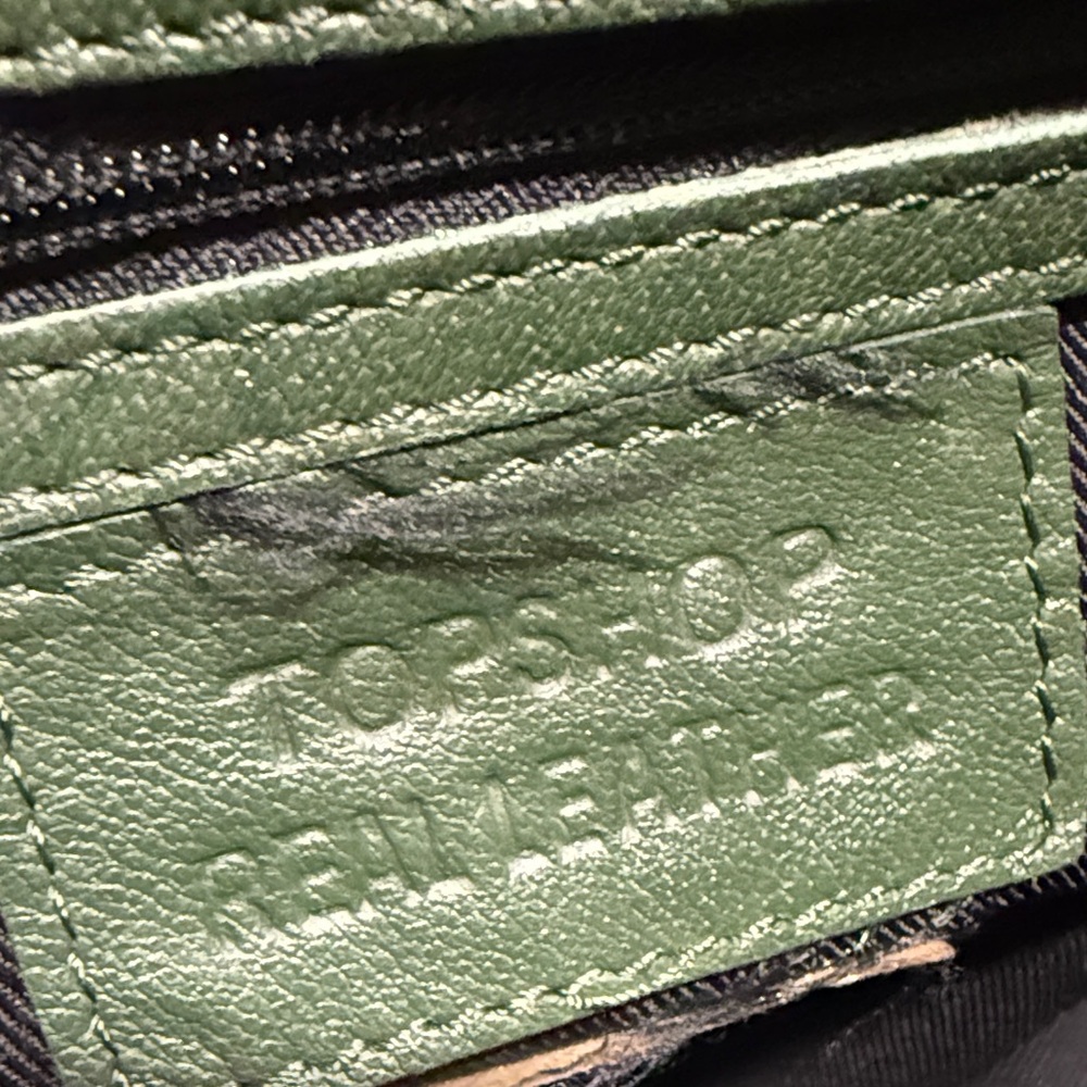 Topshop Forest Green Leather Backpack - Picture 6 of 7